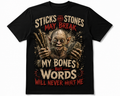 Sticks & Stones Horror Tee