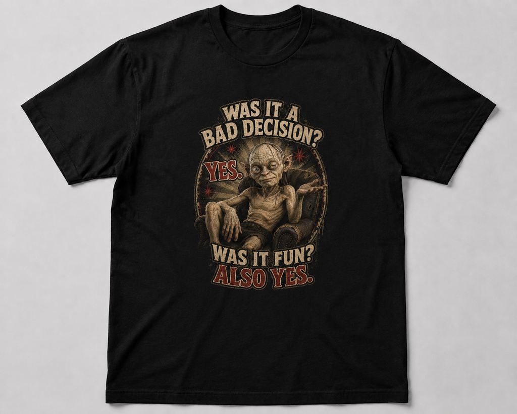 Was It a Bad Decision? Horror-Comedy T-Shirt