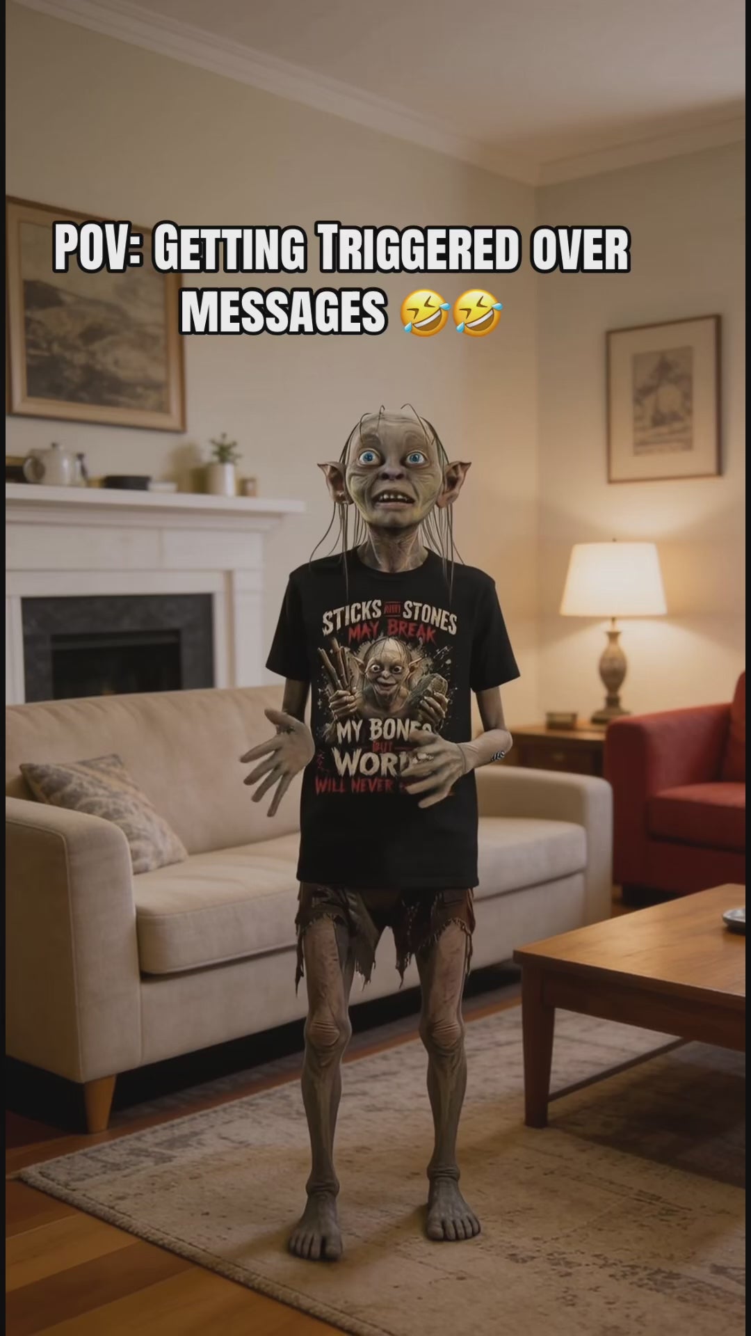 Sticks & Stones Horror Tee